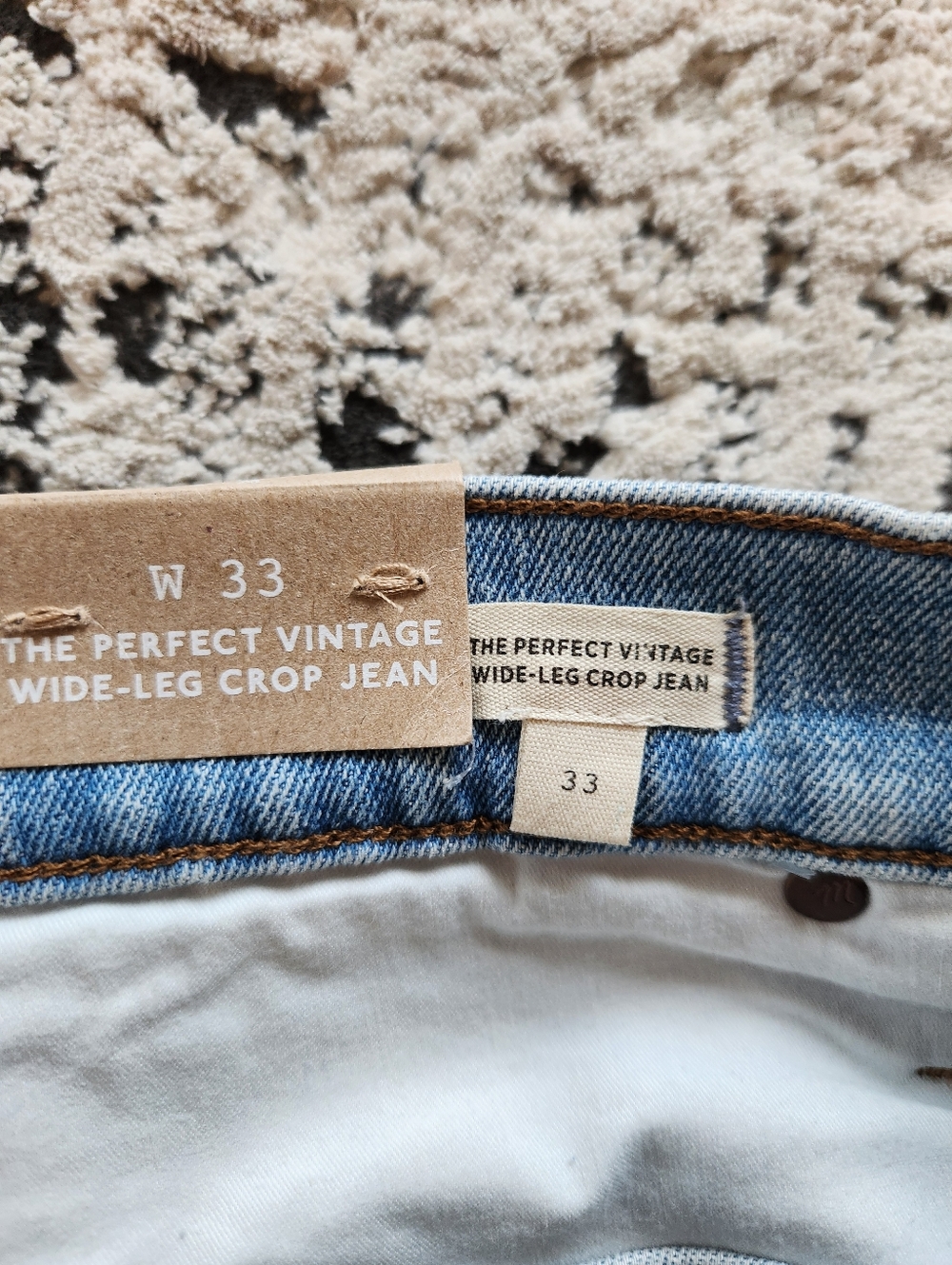 Madewell The Perfect Vintage Wide Leg Crop Jean - Picture 5 of 6